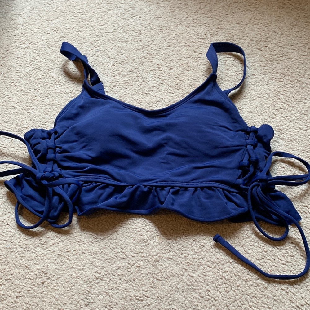 Navy, bikini top